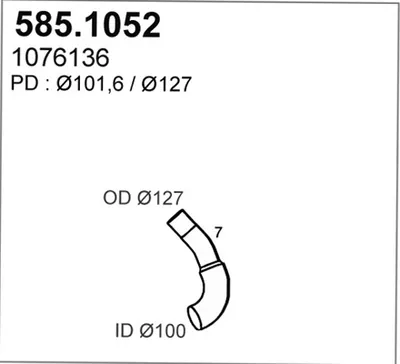 Auspuffrohr ASSO 585.1052