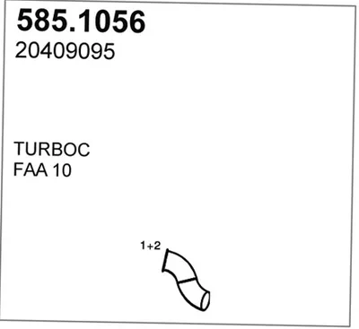 Auspuffrohr ASSO 585.1056