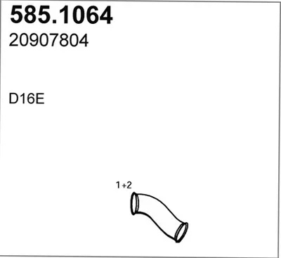 Auspuffrohr ASSO 585.1064