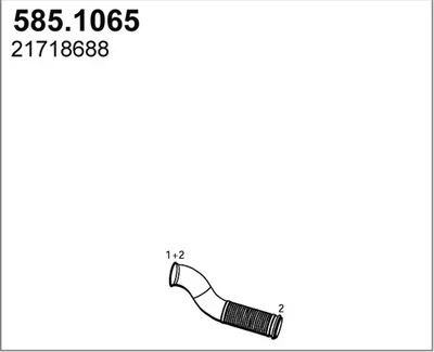 Abgasschlauch ASSO 585.1065
