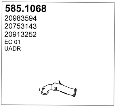 Auspuffrohr ASSO 585.1068