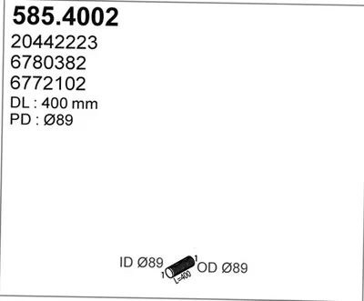 Flexible Verbindung, Abgas ASSO 585.402