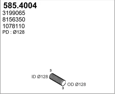 Flexible Verbindung, Abgas ASSO 5854004