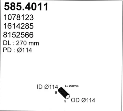 Flexible Verbindung, Abgas ASSO 585.4011
