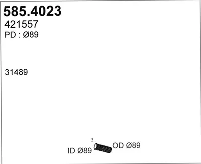 Flexible Verbindung, Abgas ASSO 585.4023