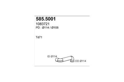Auspuffrohr ASSO 585.5001