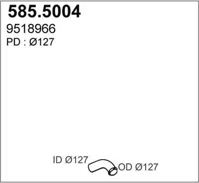 Auspuffrohr ASSO 585.5004