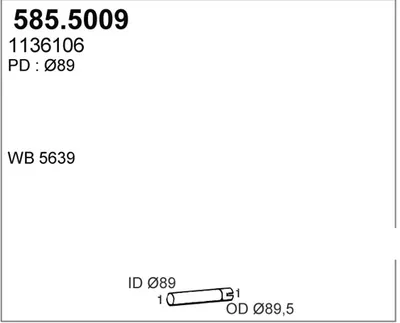 Auspuffrohr ASSO 585,5009