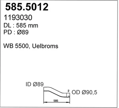 Auspuffrohr ASSO 585.5012