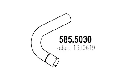 Auspuffrohr ASSO 585.5030