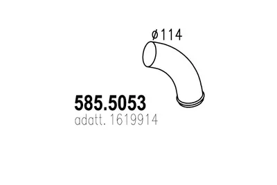 Auspuffrohr ASSO 585.5053