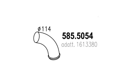 Auspuffrohr ASSO 585.5054