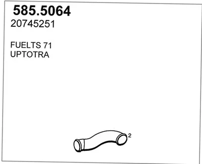 Auspuffrohr ASSO 585.5064