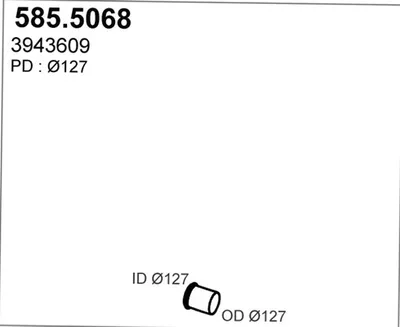 Auspuffrohr ASSO 585.5068