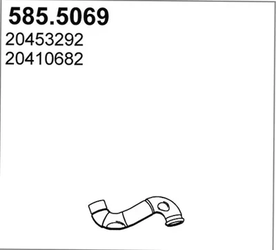 Auspuffrohr ASSO 585.5069