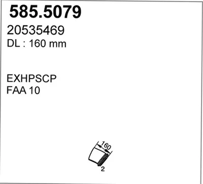 Auspuffrohr ASSO 585.5079
