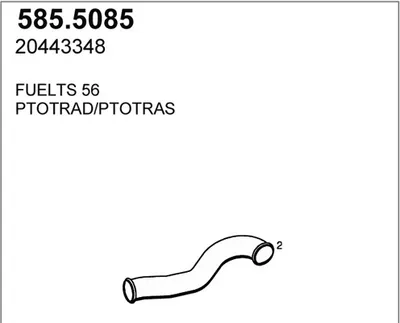 Auspuffrohr ASSO 585.5085