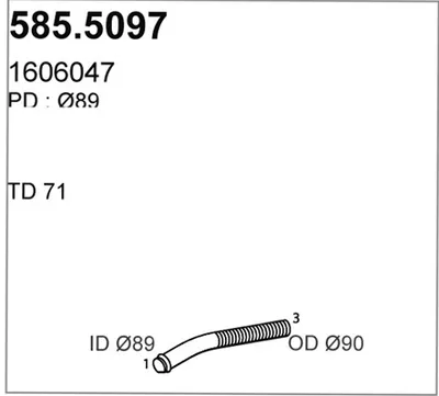 Auspuffrohr ASSO 585.5097