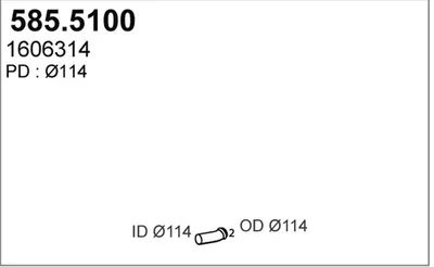 Auspuffrohr ASSO 585,5100