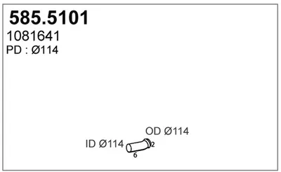 Auspuffrohr ASSO 585,5101