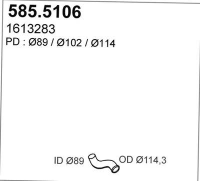 Auspuffrohr ASSO 585.5106