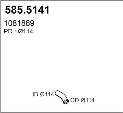 Auspuffrohr ASSO 585.5141