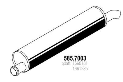 Zentral-/Außenschalldämpfer ASSO 585.703