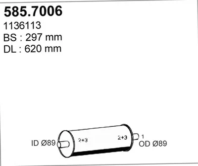 Zentral- und Oberschalldämpfer ASSO 585.7006