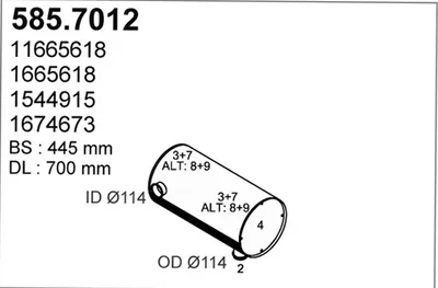 Zentral- und Außenschalldämpfer ASSO 585.7012