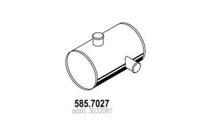 Zentral-/Außenschalldämpfer ASSO 585.7027