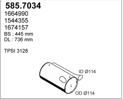 Zentral- und Oberschalldämpfer ASSO 585.7034