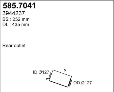 Zentral- und Oberschalldämpfer ASSO 585.7041
