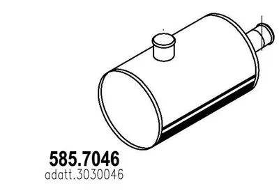 Zentral-/Außenschalldämpfer ASSO 585.7046