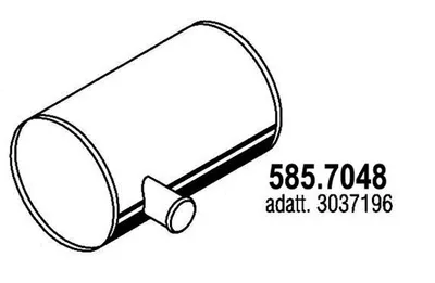 Zentral-/Außenschalldämpfer ASSO 585.7048