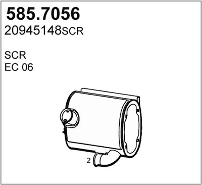 Zentral- und Oberschalldämpfer ASSO 585.7056