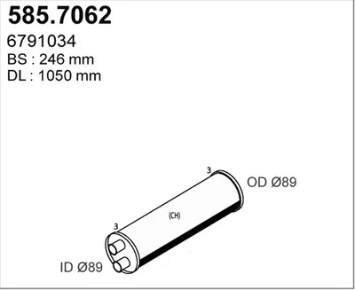 Zentral- und Oberschalldämpfer ASSO 585.7062