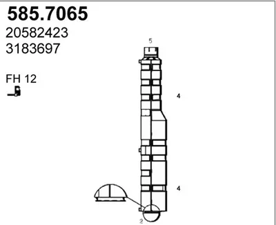 Zentral-/Außenschalldämpfer ASSO 585.7065