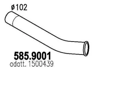 Auspuffrohr ASSO 585.901