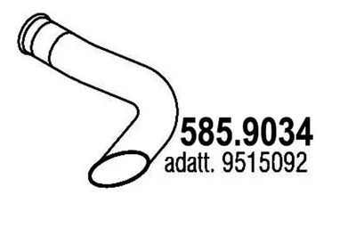 Auspuffrohr ASSO 585.9034