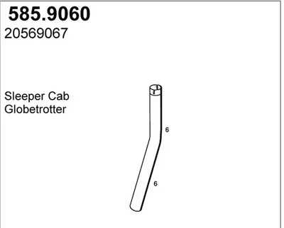 Auspuffrohr ASSO 585.9060