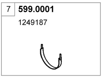 Montagesatz, ASSO Schalldämpfer 599.001