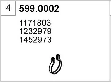 Montagesatz, ASSO Schalldämpfer 59.902