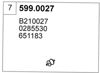 Montagesatz, ASSO Schalldämpfer 599.0027