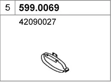 Montagesatz, Schalldämpfer ASSO 599.0069