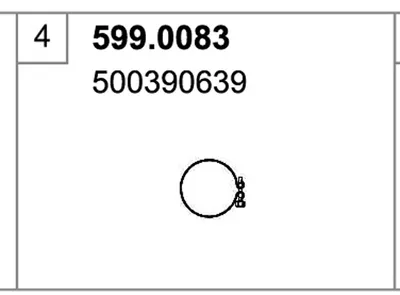 Montagesatz, Schalldämpfer ASSO 599.0083