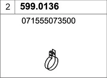 Montagesatz, ASSO Schalldämpfer 599.0136