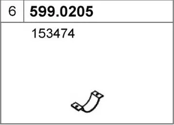Montagesatz, Schalldämpfer ASSO 599.0205