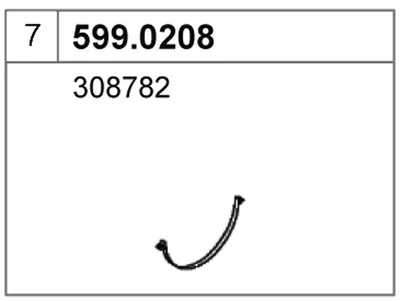 Montagesatz, ASSO Schalldämpfer 599.0208