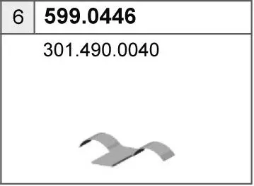 Montagesatz, Schalldämpfer ASSO 599.0446