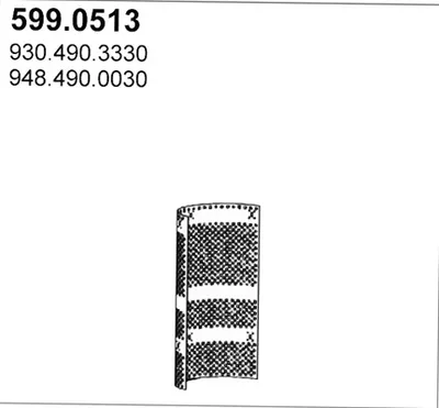 Montagesatz, Schalldämpfer ASSO 599.0513